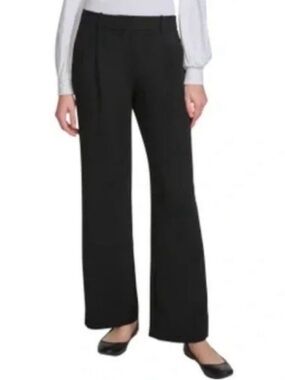 NWT DKNY Wide Leg Pants Black Size 14